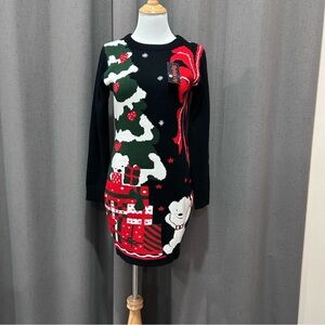 Ugly Holiday Christmas Sweater Dress XS mini